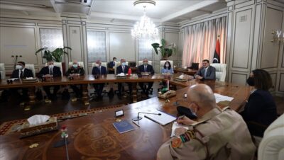 Dışişleri Bakanı Çavuşoğlu ve Bakan Akar, Libya Başkanı Dibeybe ile Heyetler Arası Görüşme Gerçekleştirdi