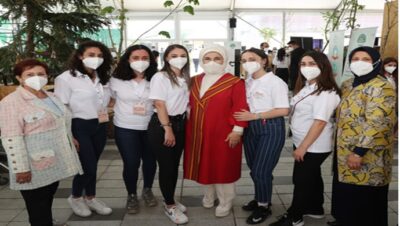 Emine Erdoğan, Artsın Eksilmesin Dönüşüm Pazarı’nı ziyaret etti