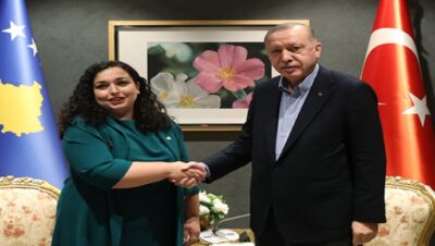 Cumhurbaşkanı Erdoğan, Kosova Cumhurbaşkanı Osmani-Sadriu ile görüştü