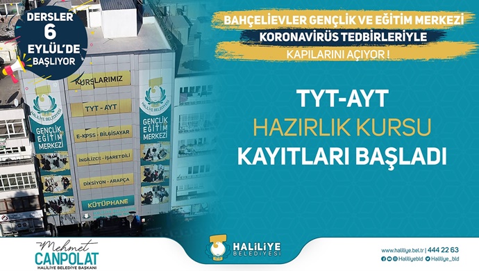 HALİLİYE’DE TYT-AYT KURSU KAYITLARI BAŞLADI