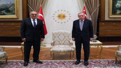 Cumhurbaşkanı Erdoğan, PANKOBİRLİK Genel Başkanı Erkoyuncu’yu kabul etti