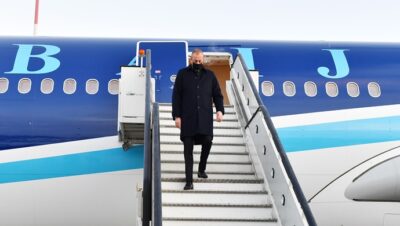 İlham Aliyev Rusya’nın St. Petersburg kentine geldi
