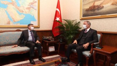 Millî Savunma Bakanı Hulusi Akar, ABD’nin Ankara Büyükelçisi David M. Satterfield’i Kabul Etti