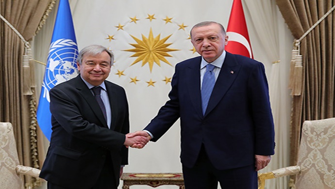 Cumhurbaşkanı Erdoğan, BM Genel Sekreteri Guterres ile görüştü