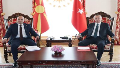 Cumhurbaşkanı Erdoğan, Kuzey Makedonya Başbakanı Kovacevski’yi kabul etti
