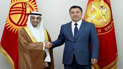 Президент Садыр Жапаров принял Генерального секретаря Совета сотрудничества арабских стран Залива Наифа Фалах Мубарак аль-Хаджрафа