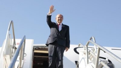 Cumhurbaşkanı Ersin Tatar Ankara’da temaslarda bulunmak üzere adadan ayrıldı