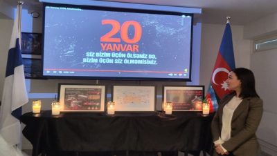 Helsinki Azərbaycan Evində 20 Yanvar şəhidləri anılıb