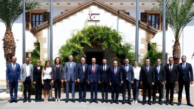 Cumhurbaşkanı Ersin Tatar, ATİB Başkanı ve beraberindeki heyeti kabul etti