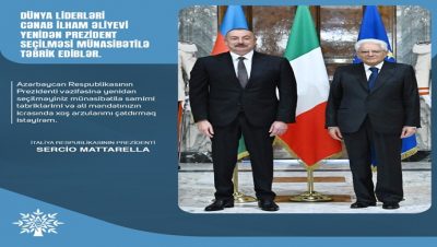 İtaliya Respublikasının Prezidenti Sercio Mattarelladan