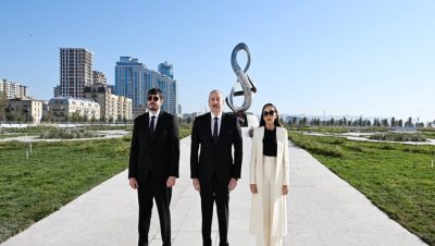 İlham Aliyev Bakü’deki Zafer Parkı’nın açılışına katıldı